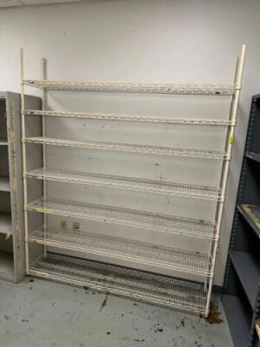 (3) 60" X 18" WIRE SHELVES.