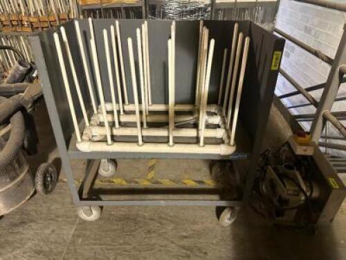 36" METAL WAREHOUSE CART.