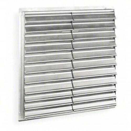 DESCRIPTION: (1) ALU WALL VENT SHUTTER BRAND/MODEL: DAYTON #1C210 INFORMATION: DOUBLE PANNEL, ALUMINUM SIZE: 45 IN H, 45 IN W, 2 1/2 IN D RETAIL$: $25