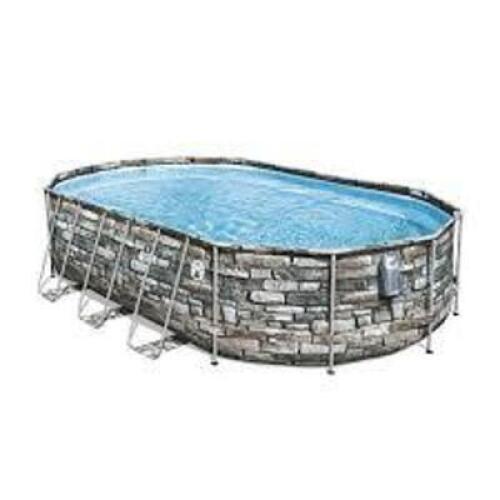 DESCRIPTION: (1) POWER STEEL COMFORT JET OVAL ABOVE GROUND POOL BRAND/MODEL: COLEMAN INFORMATION: STEEL SIZE: 20' X 12' X 48" RETAIL$: $1199.99 EA QTY