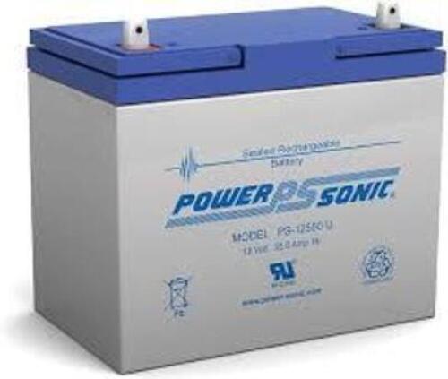 DESCRIPTION: (2) RECHARGEABLE BATTERYBRAND/MODEL: POWER SONIC #PS-12550INFORMATION: GRAYSIZE: 12 V, 55AHRETAIL$: $177.14 EAQTY: 2
