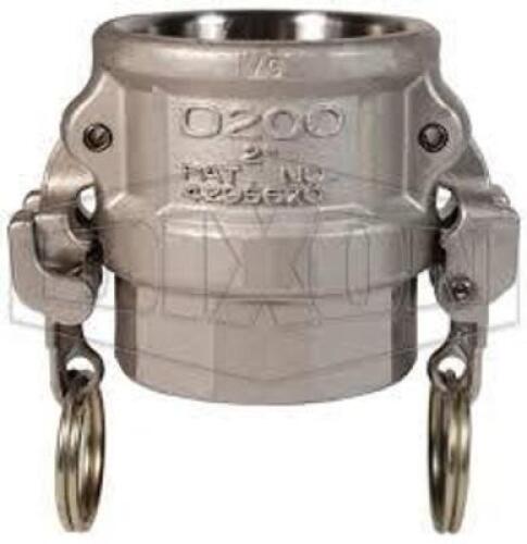DESCRIPTION: (8) BOSS-LCOK CAM & GROOVE BRAND/MODEL: DIXON #RD200EZ INFORMATION: STAINLESS STEEL SIZE: 2" RETAIL$: $127.99 EA QTY: 8