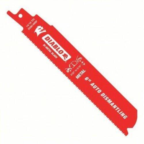 DESCRIPTION: (2) BOXES OF (25) RECIPROCATING SAW BLADES BRAND/MODEL: DIABLO #49YA04 INFORMATION: 14/18 TEETH PER INCH, 1 IN HT, 0.043 IN CUT WD SIZE: