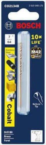 DESCRIPTION: (9) DRILL BITS BRAND/MODEL: BOSCH #CO2131 INFORMATION: COLBALT SIZE: 1/16" RETAIL$: $19.71 TOTAL QTY: 9