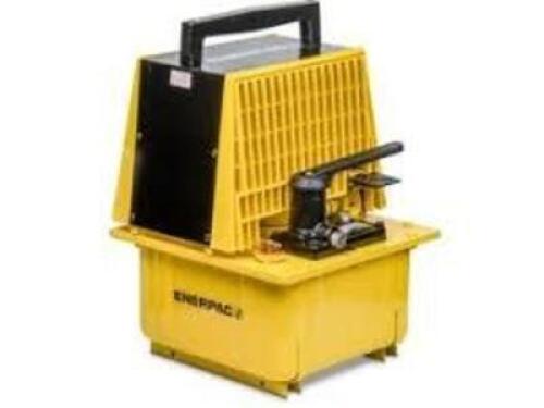 DESCRIPTION: (1) HYDRAULIC AIR PUMP BRAND/MODEL: ENERPAC #PAM1022 INFORMATION: YELLOW RETAIL$: $3779.95 EA QTY: 1