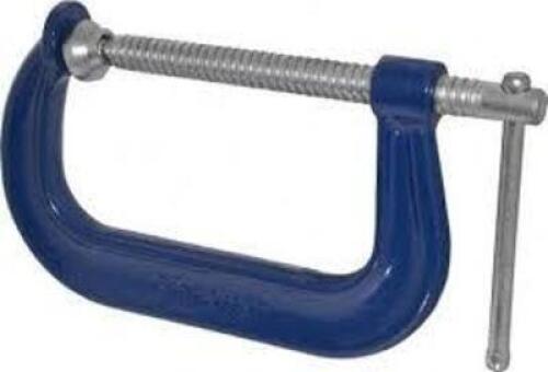 DESCRIPTION: (1) C-CLAMP BRAND/MODEL: GIBRALTAR #73083461 INFORMATION: BLUE, DEEP THROAT SIZE: 6" RETAIL$: $46.07 EA QTY: 1