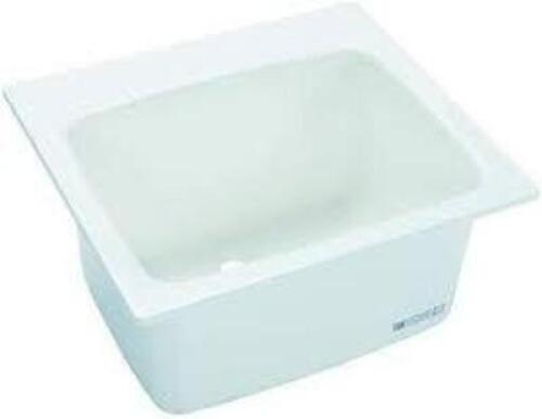 DESCRIPTION: (1) UTILITY SINK BRAND/MODEL: MUSTEE INFORMATION: WHITE SIZE: 22" X 25" X 13-3/4" RETAIL$: $111.94 EA QTY: 1