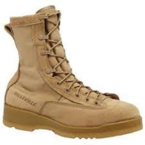 DESCRIPTION: (1) PAIR OF STEEL TOE FLIGHT BOOT BRAND/MODEL: BELLEVILLE #330 INFORMATION: DESERT TAN SIZE: 7.5 W RETAIL$: $232.99 EA QTY: 1