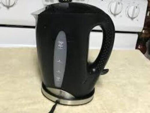 DESCRIPTION: (1) ELECTRIC KETTLE BRAND/MODEL: AROMA INFORMATION: BLACK SIZE: 7 CUPS RETAIL$: $24.02 EA QTY: 1
