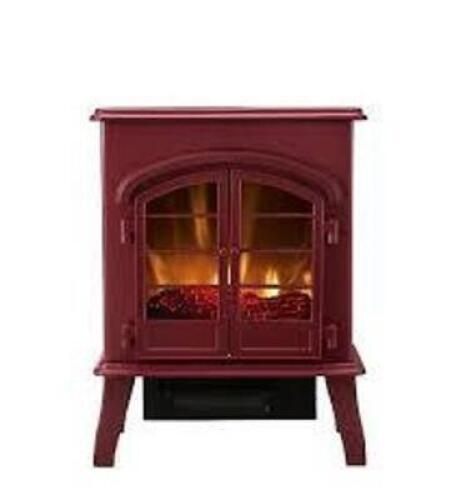 DESCRIPTION: (1) ELECTRIC SPACE HEATER FIREPLACE BRAND/MODEL: BOLD FLAME #570920165 INFORMATION: RED RETAIL$: $100.00 SIZE: 17.5X10X23 QTY: 1