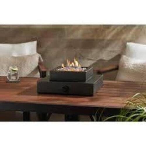 DESCRIPTION: (1) TABLE TOP PROPANE FIRE PIT BRAND/MODEL: HAMPTON BAY SIZE: 14X14X6.7 RETAIL$: $100.00 EA QTY: 1
