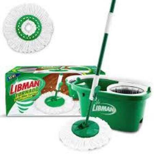 DESCRIPTION: (1) SPIN MOP SYSTEM MICROFIBER BRAND/MODEL: LIBMAN TORNADO INFORMATION: GREEN RETAIL$: $38.97 EA QTY: 1