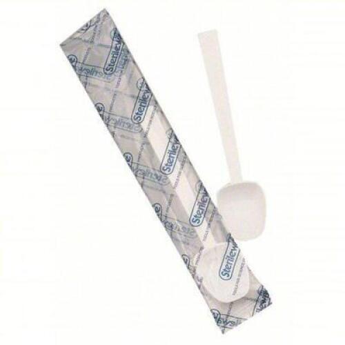 DESCRIPTION: (1) CASE OF (200) SAMPLING SPOON BRAND/MODEL: 4YMT1 SIZE: Sterile, Polystyrene, 14.79 mL Capacity - mL, 1/2 fl oz Capacity - oz, White RE