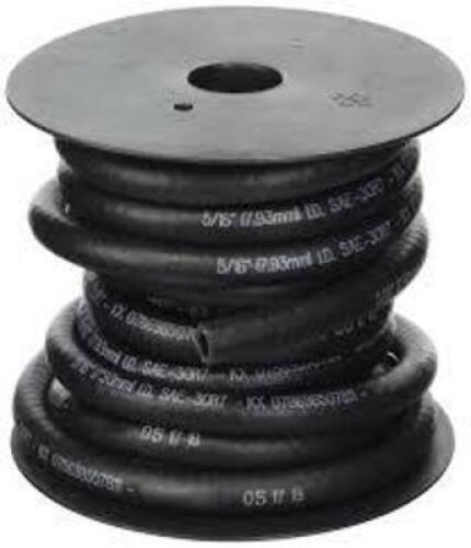 DESCRIPTION: (1) FUEL HOSE BRAND/MODEL: THERMOID #5RMA1 INFORMATION: BLACK SIZE: 25 ft Hose Lg, 7/16 in Hose Inside Dia., Nitrile RETAIL$: $50.60 EA Q