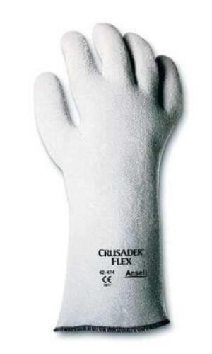 DESCRIPTION: (12) PAIRS OF HEAT RESISTANT GLOVES BRAND/MODEL: ANSELL #42-445 INFORMATION: WHITE RETAIL$: $103.00 TOTAL SIZE: SIZE 9 QTY: 12