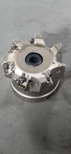 DESCRIPTION: (1) INDEXABLE SQ SHOULDER FACE MILL BRAND/MODEL: SECO 02642881 SIZE: 3" CUT DIA 1" ABOR HOLE 0.295" MAX DEPTH RETAIL$: $1,010.00 QTY: 1