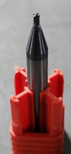 DESCRIPTION: (6) SOLID CARBIDE DOVETAIL CUTTERS BRAND/MODEL: MITGI E01-150 SIZE: .0787D QTY: 6