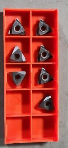 DESCRIPTION: (7) CARBIDE THREADING INSERTS BRAND/MODEL: SCHWANOG 323939 RETAIL$: $296.40 QTY: 7