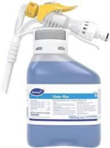DESCRIPTION: (4) DISINFECTANT CLEANER AND DEODORIZERBRAND/MODEL: DIVERSEY VIREX PLUSSIZE: 2.64 QTRETAIL$: $290.00 TOTALQTY: 4