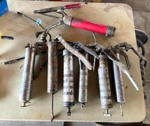 (7) GREASE GUNS