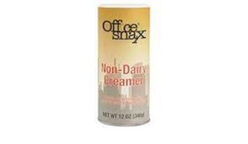 DESCRIPTION: (2) PACKS OF (3) POWDERED NON DAIRY CREAMER BRAND/MODEL: OFFICE SNAX SIZE: 12 OZ RETAIL$: $10.00 EA QTY: 2