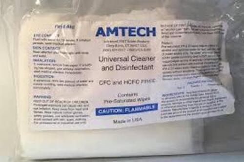 DESCRIPTION: (1) CASE OF (10) PACKS OF ISOPROPYL ALCOHOL WIPES BRAND/MODEL: AMTECH RETAIL$: $70.00 EA QTY: 1