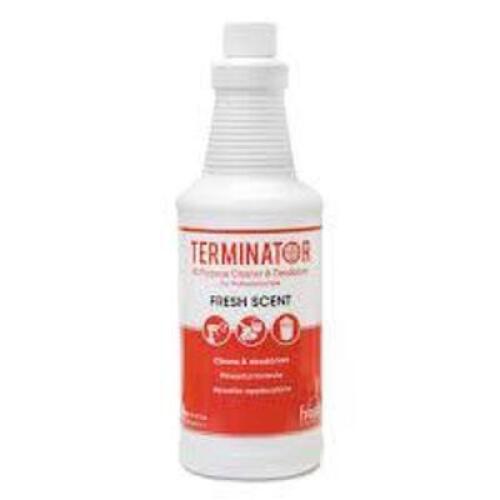 DESCRIPTION: (5) ALL PURPOSE CLEANER AND DEODORIZER BRAND/MODEL: TERMINATOR INFORMATION: FRESH SCENT SIZE: 32 OZ QTY: 5
