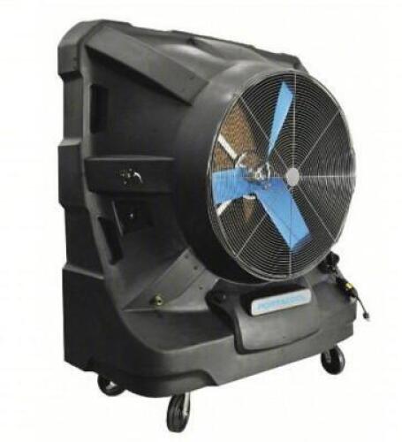 DESCRIPTION: (1) PORTABLE EVAPORATIVE COOLER BRAND/MODEL: PORTACOOL/44JJ49 INFORMATION: 5625 SQFT COVERAGE, 22,500 CFM, 115V AC /5-20P, 65 GALLON WATE