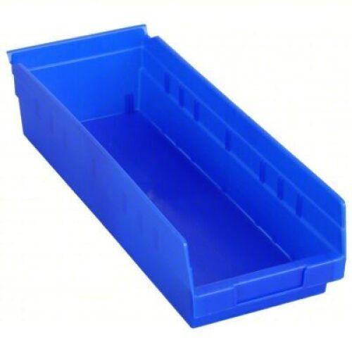 DESCRIPTION: (12) NESTABLE SHELF BIN BRAND/MODEL: AKRO-MILS #5W845 INFORMATION: BLUE SIZE: 17 7/8 IN OVERALL LG, 6 5/8 IN X 4 IN RETAIL$: $100.00 EA Q