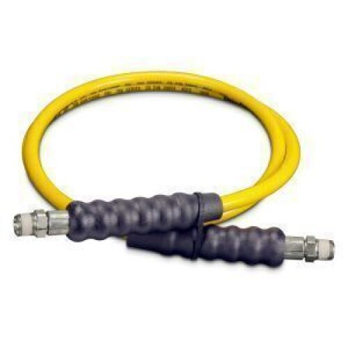 DESCRIPTION: (1) 10000 MAX PSI HYDRUALIC PUMP HOSE BRAND/MODEL: ENERPAC HC7206 SIZE: 6' L 1/4" ID RETAIL$: $261.64 QTY: 1