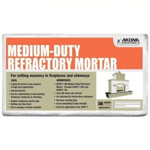 DESCRIPTION: (2) REFRACTORY MORTAR BRAND/MODEL: AKONA #453T08 SIZE: 50 LB RETAIL$: $70.00 EA QTY: 2