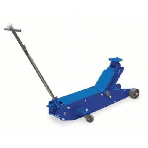 DESCRIPTION: (1) TROLLEY FLOOR JACK BRAND/MODEL: WESTWARD #1ZKX5 INFORMATION: BLUE, FLOOR JACK, STEEL, MANUAL HANDLE, MECHANICAL, 10 TON LOAD CAPACITY