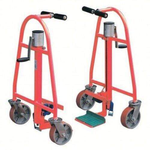 DESCRIPTION: (1) FURNITURE CRATE MOVER BRAND/MODEL: DAYTON #13V408 INFORMATION: RED, MECHANICAL-LIFT MACHINERY & EQUIPMENT MOVER WITH MIDDLE NOSEPLATE