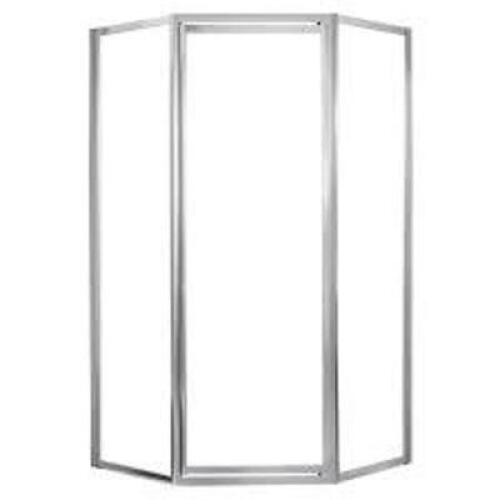 DESCRIPTION: (1) ANGLE SHOWER DOORS BRAND/MODEL: CRAFT #TDNA0470-CL-SV INFORMATION: CLEAR / SILVER SIZE: 16-3/4" X 24" X 16-3/4" X 70" RETAIL$: $499.9
