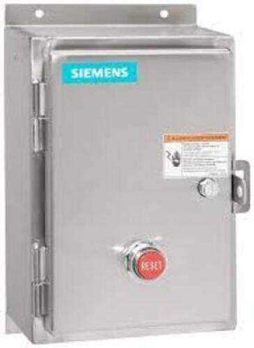 DESCRIPTION: (1) FULL VOLTAGE NON-REVERSING HEAVY DUTY MOTOR, STARTER BRAND/MODEL: SIEMENS #14CUC32WF INFORMATION: THREE PHASE, 50 / 60 HZ, 110-120 VA