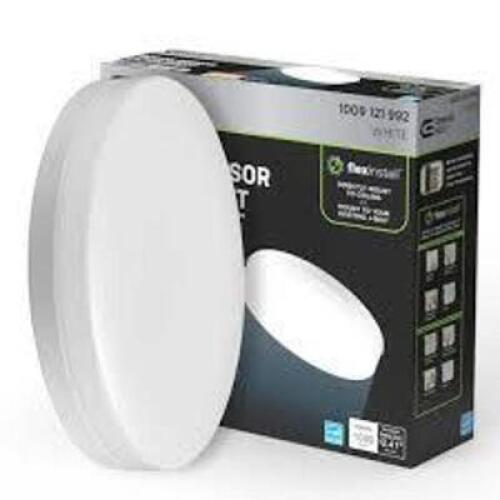 DESCRIPTION: (1) MOTION SENSOR FLUSH MOUNT WITH FLEX INSTALL BRAND/MODEL: COMMERCIAL ELECTRIC #1009121992 INFORMATION: WHITE, ADJUSTABLE COLOR SIZE: 1