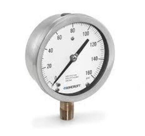 DESCRIPTION: (4) INDUSTRIAL PRESSURE GAUGEBRAND/MODEL: ASHCROFT #25-1009-SWL-04L-30INFORMATION: STAINLESS STEEL, 0-30 PSISIZE: 2-1/2"RETAIL$: $139.69 EAQTY: 4