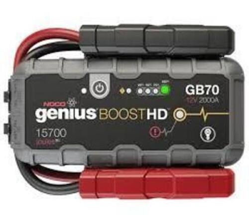 DESCRIPTION: (2) BOOSTER PACK, JUMP STARTER BRAND/MODEL: NOCO GENIUS #GB30 INFORMATION: 12V, 600 AMP RETAIL$: $174.99 EA QTY: 2