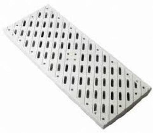 DESCRIPTION: (14) PEDESTRIAN TRAFFIC CHANNEL GRATEBRAND/MODEL: NDS #836INFORMATION: PLASTIC, GRAYSIZE: 8" X 20"RETAIL$: $21.19 EAQTY: 14