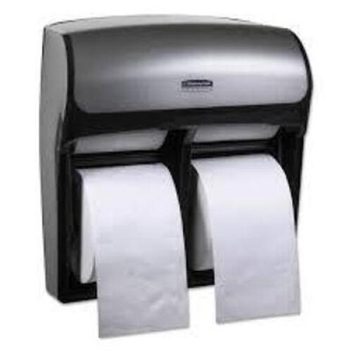 DESCRIPTION: (3) HIGH CAPACITY BATH TISSUE DISPENSER BRAND/MODEL: SCOTT #44519 INFORMATION: FAUX STAINLESS RETAIL$: $63.02 EA QTY: 3