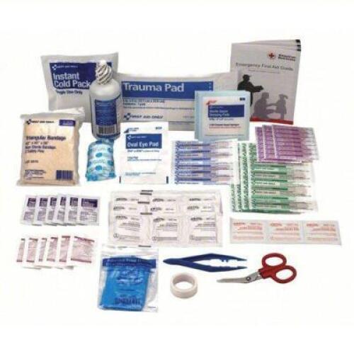 DESCRIPTION: (6) COMPLETE FIRST AID REFILL KIT BRAND/MODEL: FIRST AID ONLY #5DXX3 SIZE: 106 COMPONENTS RETAIL$: 27.26 EA QTY: 6
