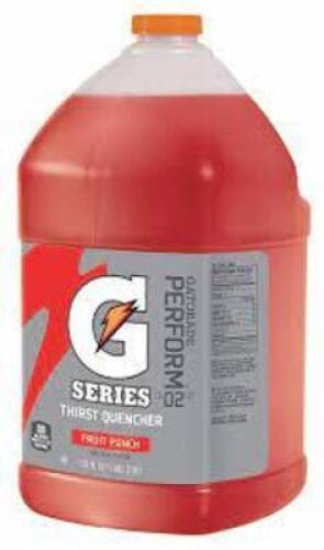 DESCRIPTION: (3) CASE OF (4) SPORTS DRINK MIX, LIQUID CONCENTRATE BRAND/MODEL: GATORADE #2AF76 INFORMATION: FRUIT PUNCH RETAIL$: $17.17 A BOTTLE SIZE:
