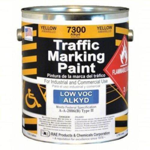 DESCRIPTION: (1) CANS OF ZONE MARKING PAINT BRAND/MODEL: RAE TRAFFIC #4YNX7 INFORMATION: YELLOW SIZE: 1 GALLON RETAIL$: $88.84 EA QTY: 1