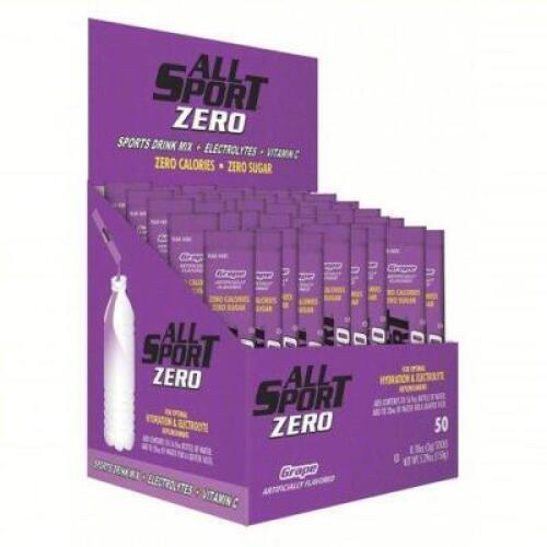 DESCRIPTION: (1) PACK OF (50) SPORTS DRINK MIX BRAND/MODEL: ALL SPORT #491N15 INFORMATION: GRAPE SIZE: 20 OZ PER UNIT RETAIL$: $34.66 EA QTY: 1