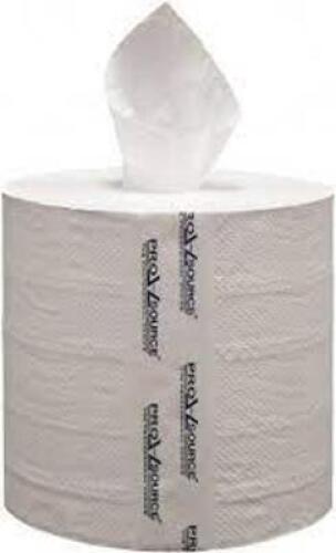 DESCRIPTION: (1) CASE OF (6) CENTER PULL PAPER TOWELS BRAND/MODEL: PROSOURCE #5518854 RETAIL$: $100.00 SIZE: 650 FT PER TOWEL QTY: 1