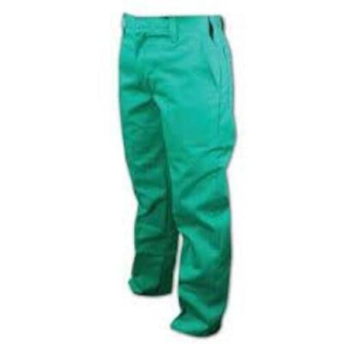 DESCRIPTION: (10) PAIRS OF WELDING PANTS BRAND/MODEL: REVCO INFORMATION: GREEN SIZE: SIZE 56 RETAIL$: $21.00 EA QTY: 10