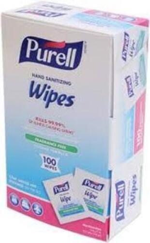DESCRIPTION: (1) CASE OF (10) BOXES OF (100) WIPES BRAND/MODEL: PURELL RETAIL$: $84.90 EA QTY: 1
