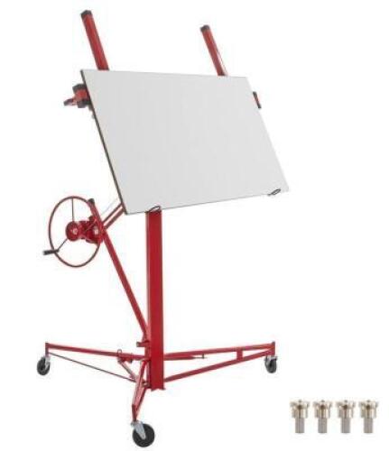 DESCRIPTION: (1) DRYWALL ROLLING LIFTER PANEL TRUCK BRAND/MODEL: VEVOR/LG-021 INFORMATION: 150LB WEIGHT CAPACITY, 48" X 192" PLASTERBOARD SIZE RETAIL$