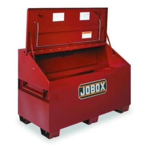 DESCRIPTION: (1) SLOPE LID JOBSITE BOX BRAND/MODEL: JOBOX/1-680990 INFORMATION: BROWN, PADLOCKABLE, SLIGHT DAMAGE TO BOTTOM, SEE INSPECTION SIZE: 30"