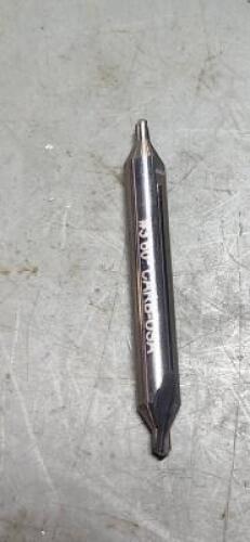DESCRIPTION: (10) SOLID CARBIDE DRILL C"SINK COMBO BRAND/MODEL: HERTEL 77429462 SIZE: #3 DIA 3/4" BODY DIA RETAIL$: $256.30 QTY: 10